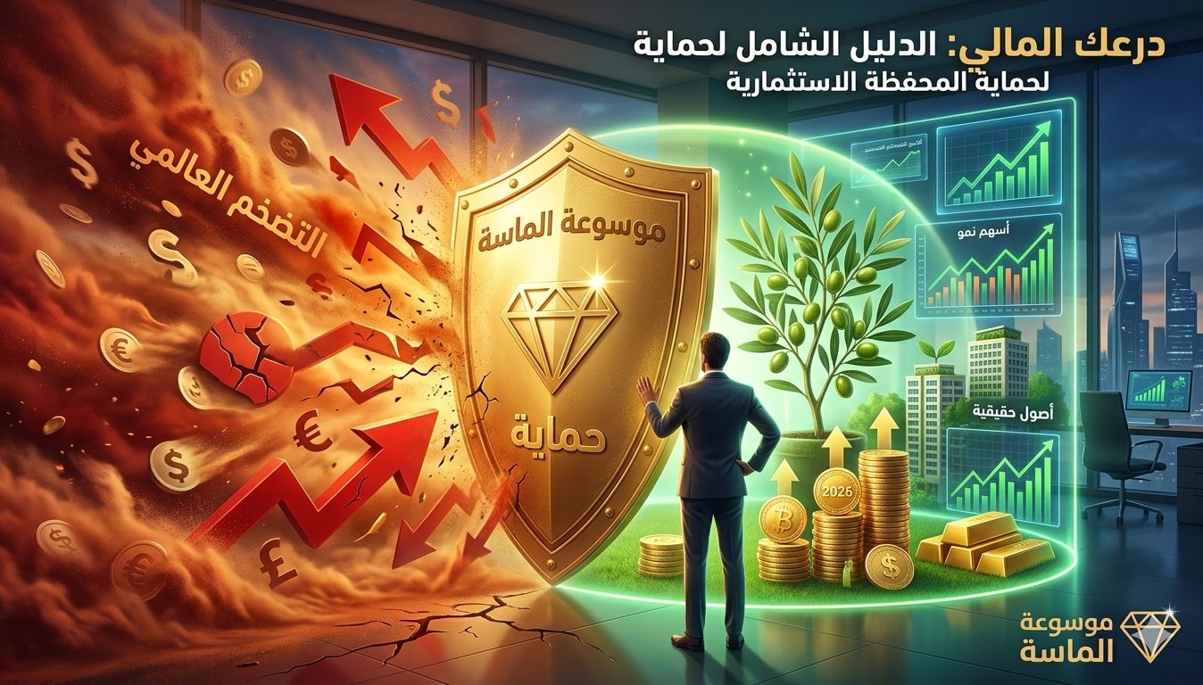 استراتيجيات حماية المحفظة الاستثمارية من التضخم العالمي 2026 - موسوعة الماسة