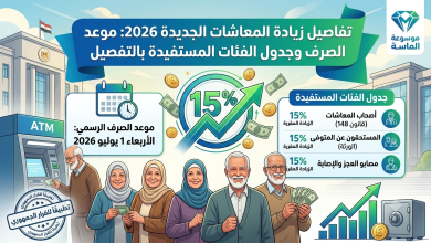 تفاصيل قرار زيادة المعاشات الجديدة 2026 بنسبة 15 في المئة