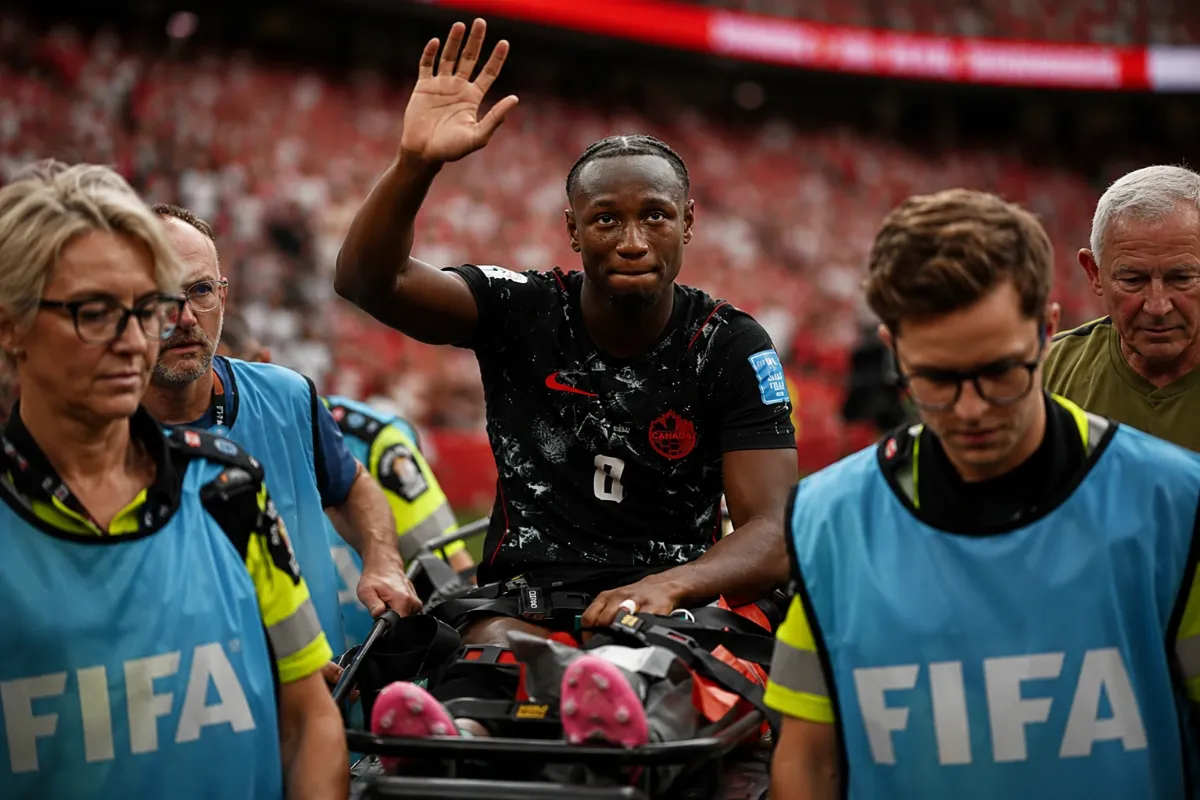 إصابة إسماعيل كونيه المروعة في الساق خلال مباراة كندا وقطر في كأس العالم 2026 - موسوعة الماسة