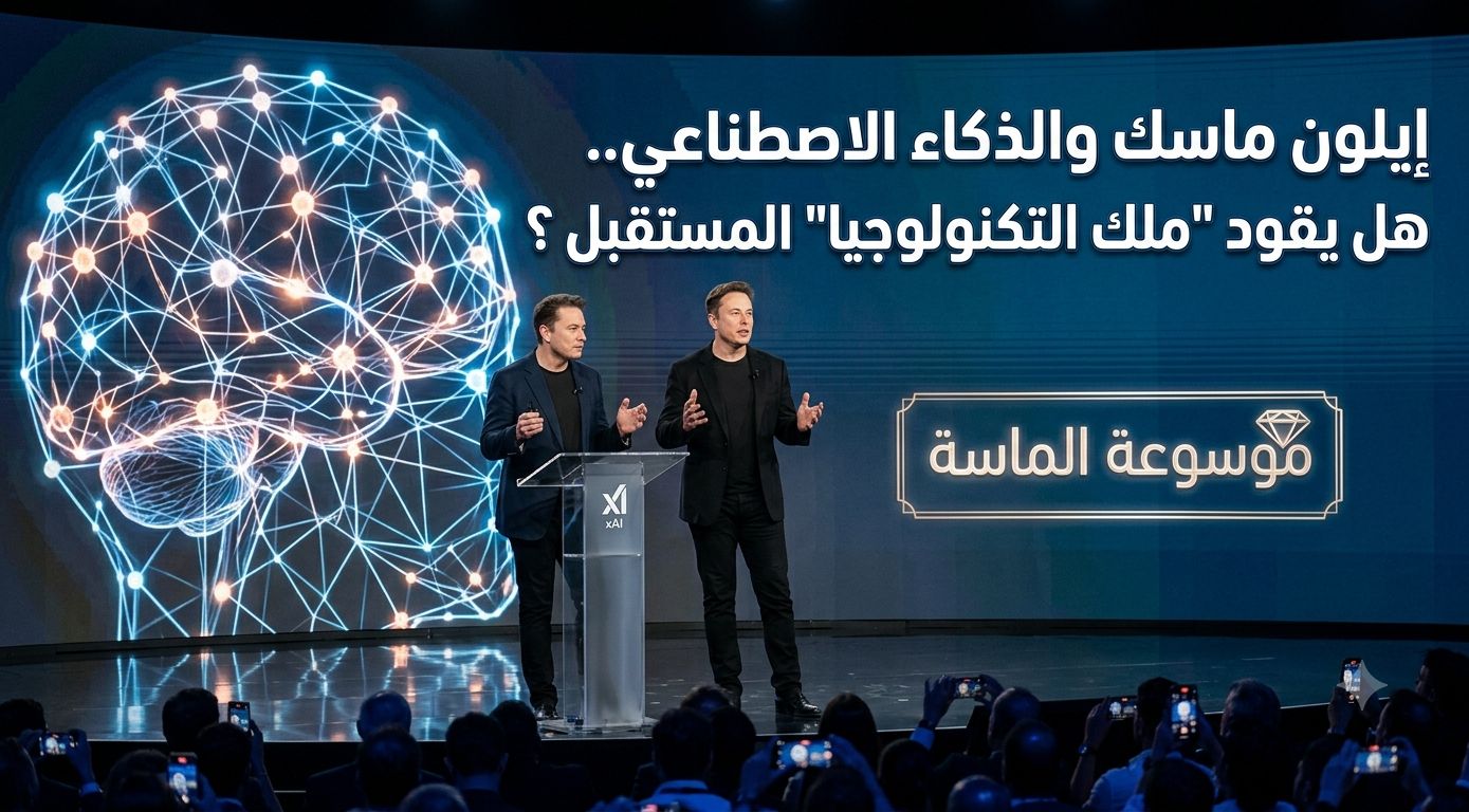 إيلون ماسك يتحدث في مؤتمر تقني حول المستقبل والذكاء الاصطناعي - موسوعة الماسة