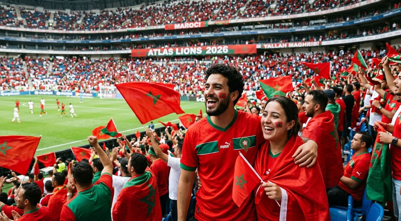 موعد مباراة المغرب وكندا دور 16 كاس العالم 2026 وتواجد الجماهير المغربية في المدرجات