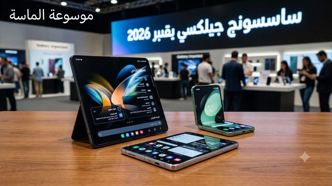 عرض هواتف سامسونج الجديدة القابلة للطي في مؤتمر Galaxy Unpacked 2026 - موسوعة الماسة
